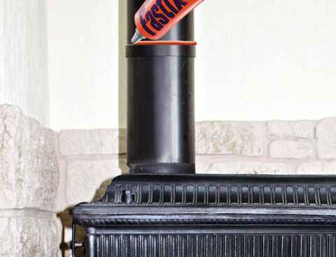 Sellado chimenea salamandra